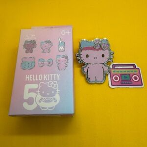 Hello Kitty 50th Glitter Pin - Pink